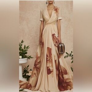 Elegant Floral Maxi Dress